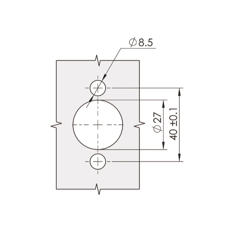 Cerraduras universales de acero inoxidable para puerta izquierda derecha MS807-1B 242N