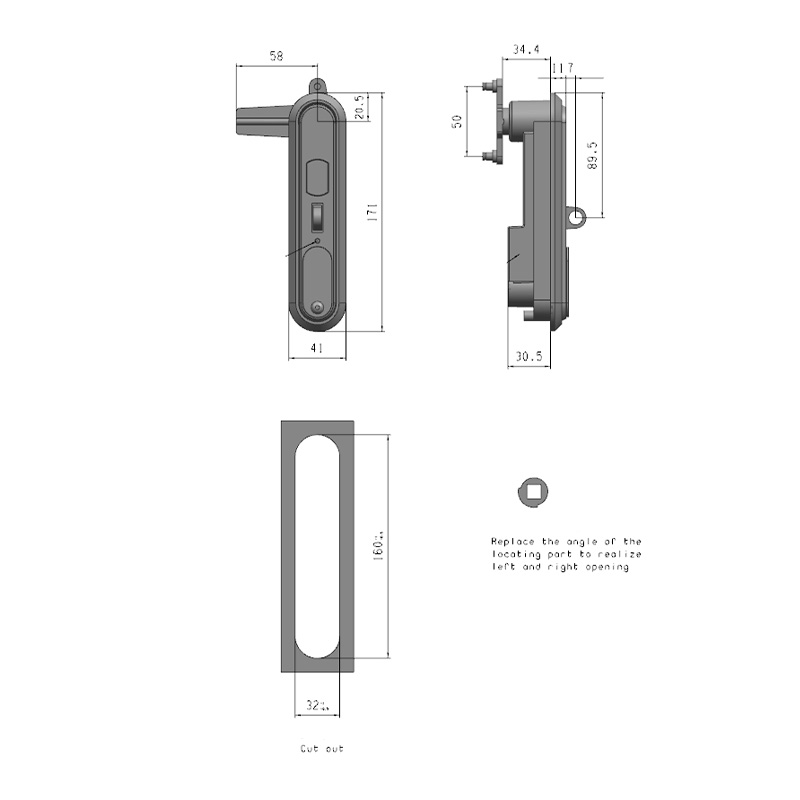 Cerraduras electrónicas activas DS864-2P con múltiples métodos de desbloqueo