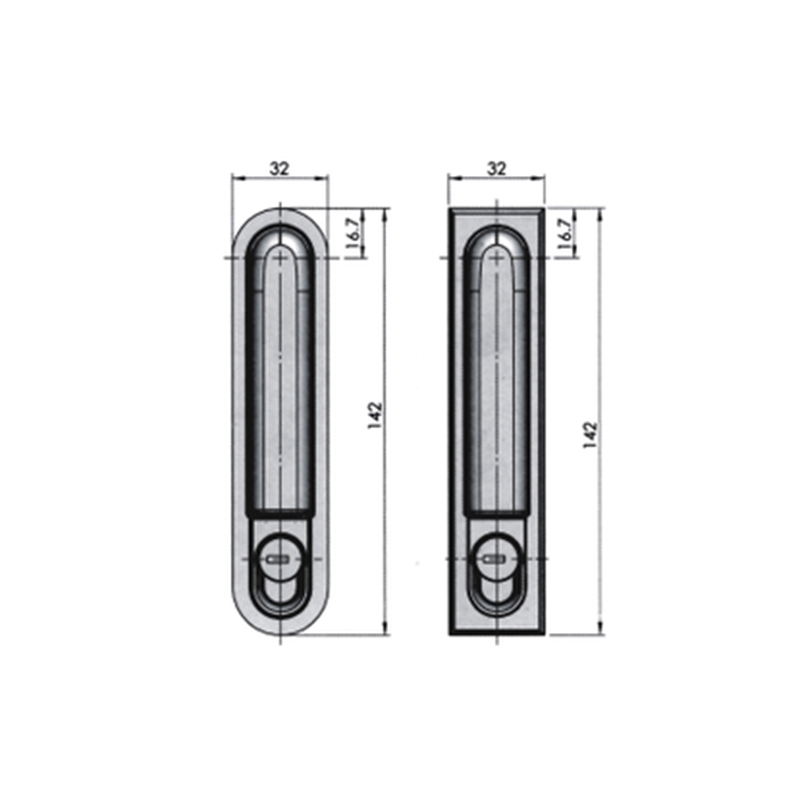 DS818-1 Cerraduras pasivas con llave electrónica de apertura rápida y manija