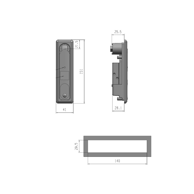 Cerraduras electrónicas pasivas con llave electrónica DS712-6A con código QR