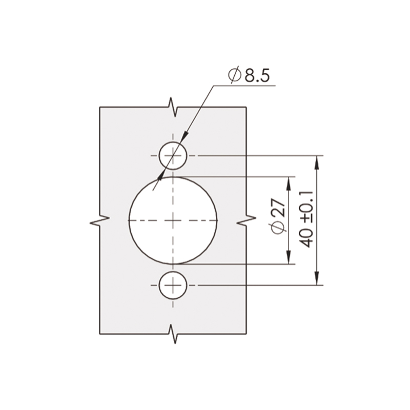 Cerraduras universales de acero inoxidable para puerta izquierda derecha MS807-1B 242N