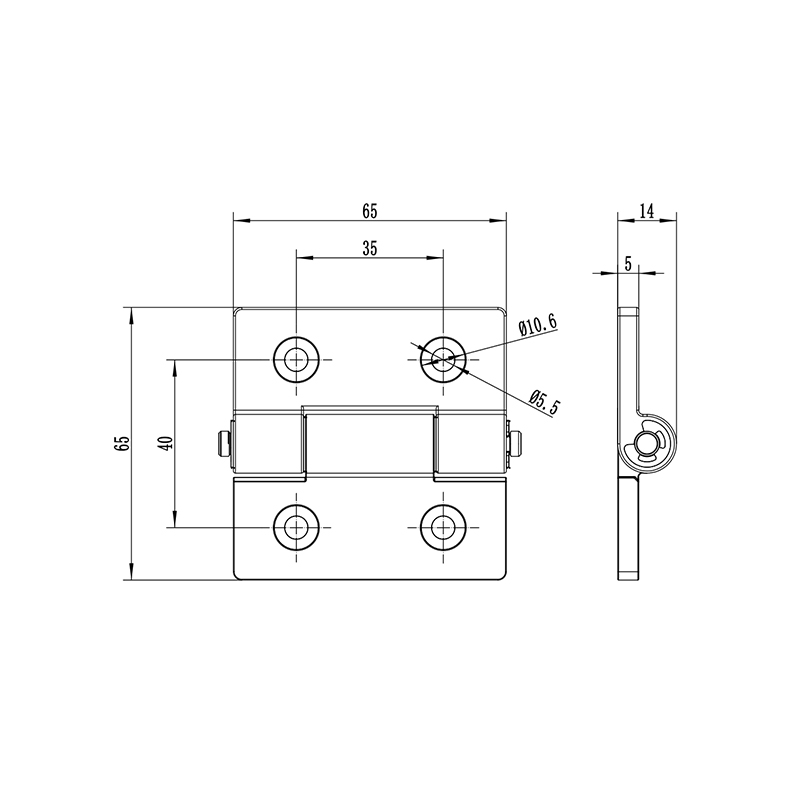 CL200-3 170g que suelda en ambos extremos bisagras de acero inoxidable