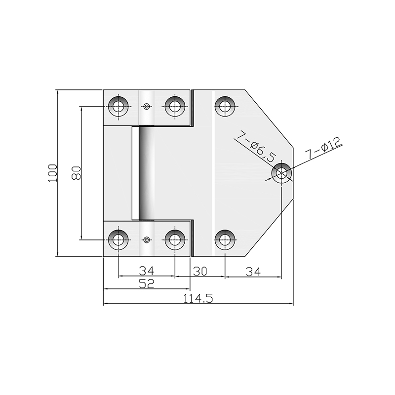 CL121-3 Bisagras industriales totalmente de acero inoxidable cepilladas con superficie