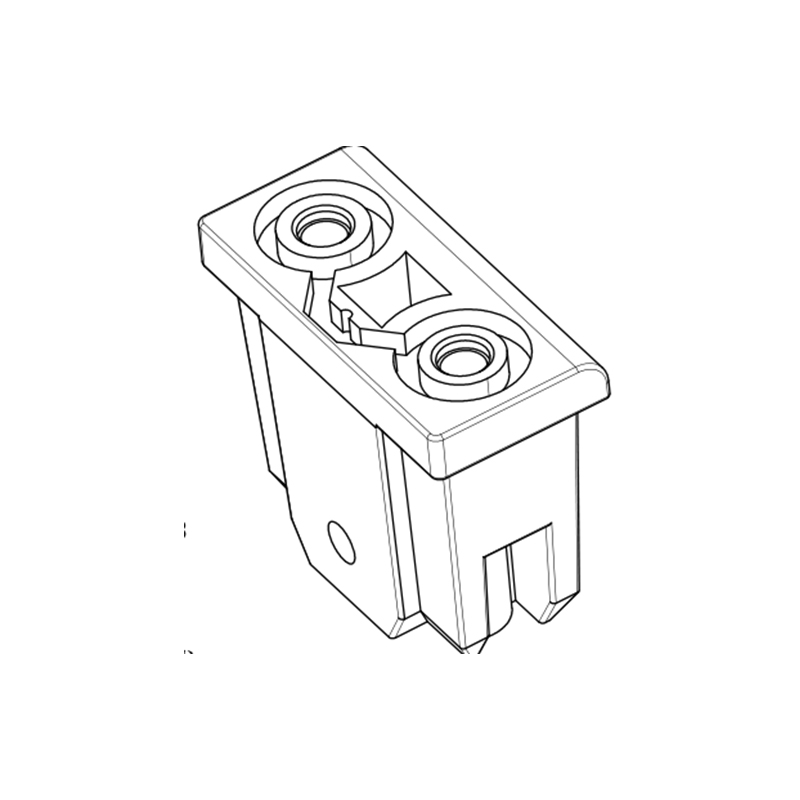 AE-1F Bisagra de caja incorporada de acero al carbono, hierro (galvanizado blanco), pasador