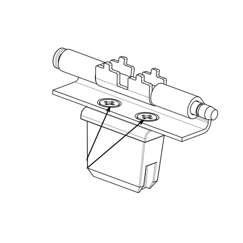 AE-1F Bisagra de caja incorporada de acero al carbono, hierro (galvanizado blanco), pasador