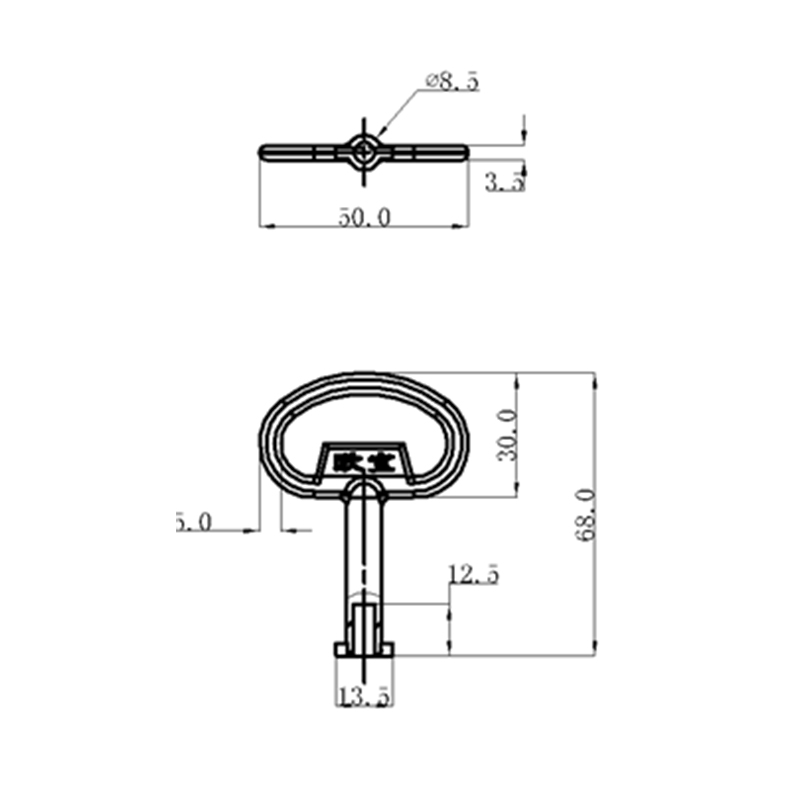 Llave de herramienta de bloqueo industrial de aleación de zinc K1