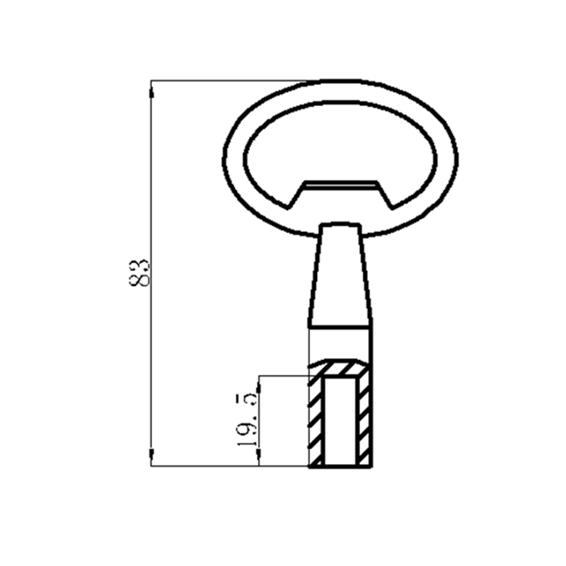 Accesorios de cerradura de llave para herramientas industriales negros K4-A