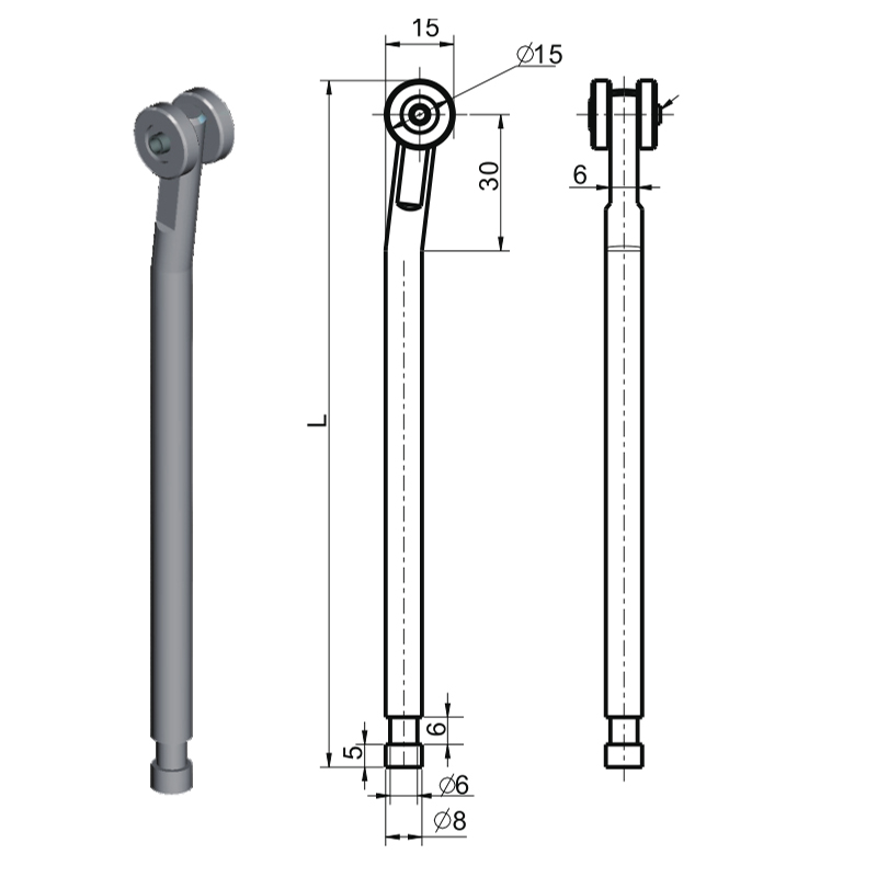 Accesorios de cerradura industrial de biela LG002A