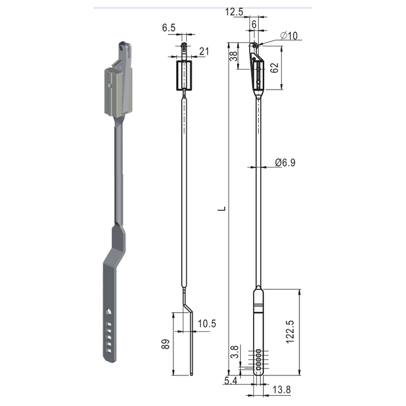 Accesorios de cerradura industrial de biela LG002-1A