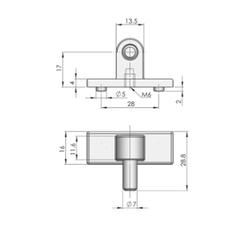 Accesorio de biela con hebilla de sujeción galvanizada ZDC RG003-3