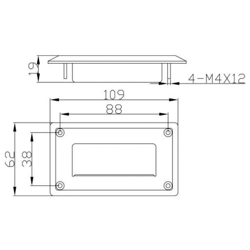 Manija de puerta industrial de material LS116 SUS304