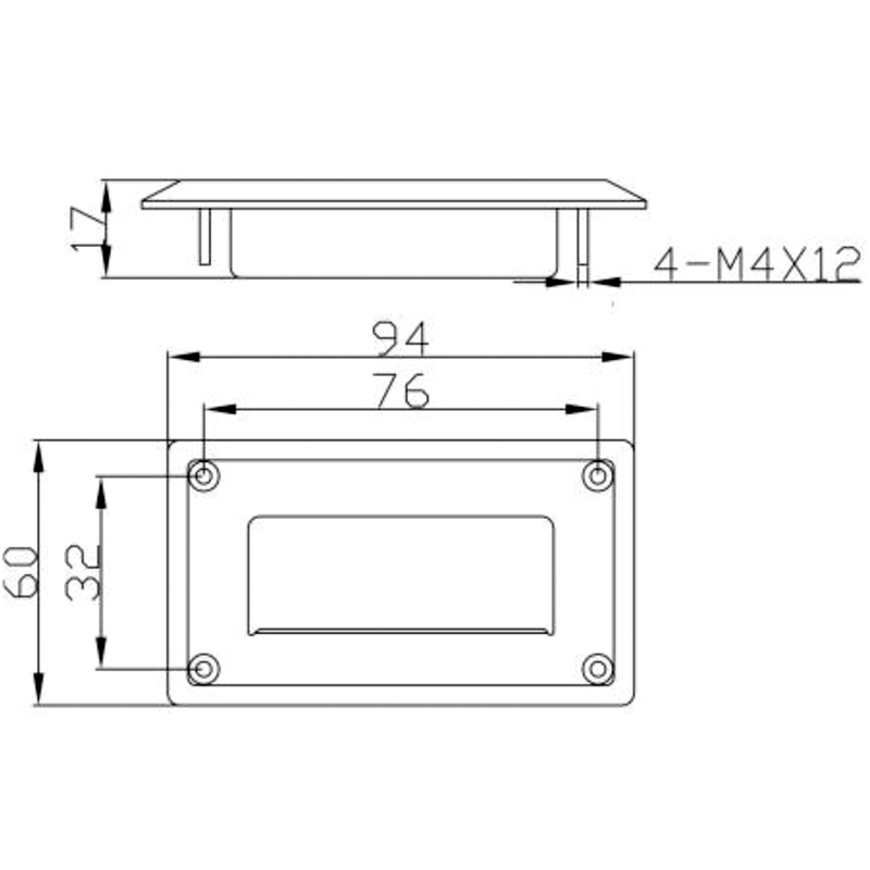 Manija de puerta industrial de material LS117 SUS304